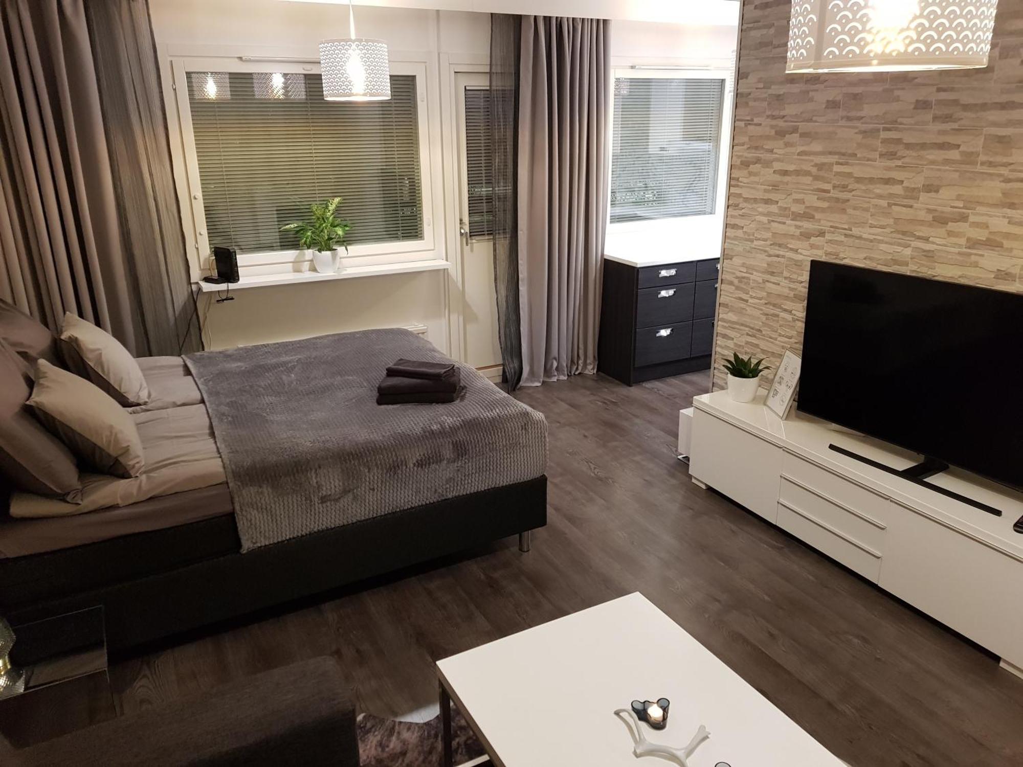 Vartiomaja - Beautiful Apartment Near Arktikum 로바니에미 외부 사진